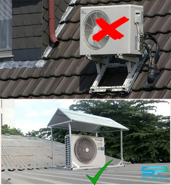Cách che cục nóng máy lạnh đúng chuẩn