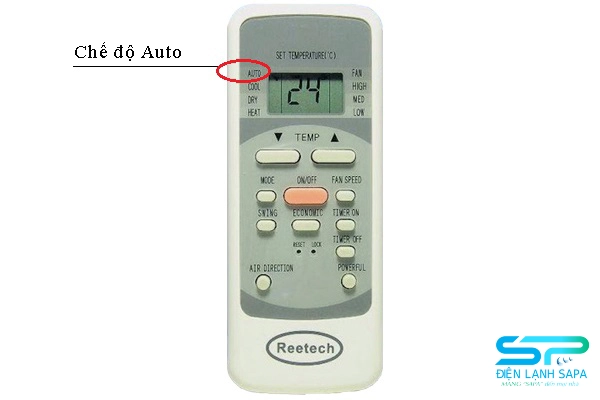 Cách chỉnh máy lạnh reetech bằng chế độ Auto