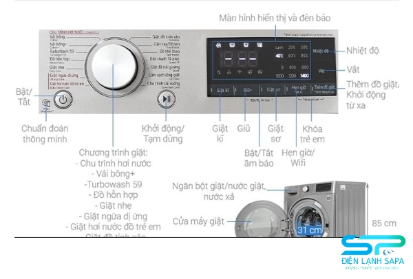 Cách sấy đồ bằng máy giặt LG