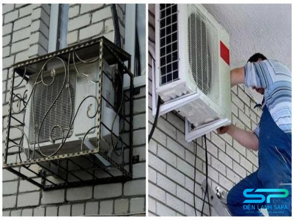 Che chắn quá kỹ cho cục nóng