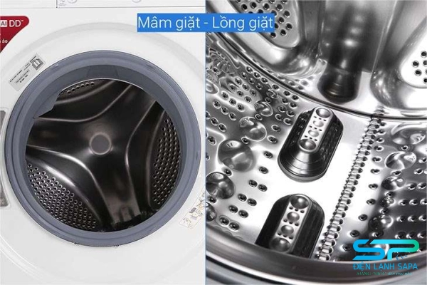 Có khe hở, vết nứt trong lồng máy giặt khiến máy giặt bị chảy nước dưới gầm