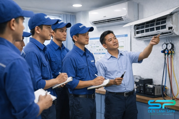 Điện Lạnh SAPA tổ chức đào tạo tay nghề định kỳ cho kỹ thuật viên tại TP.HCM