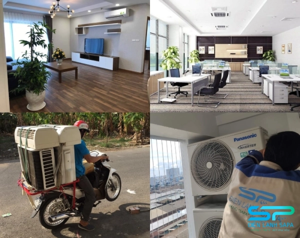 Điện lạnh SAPA di dời máy lạnh cho hộ gia đình, văn phòng, nhà hàng, khách sạn và công trình sửa chữa