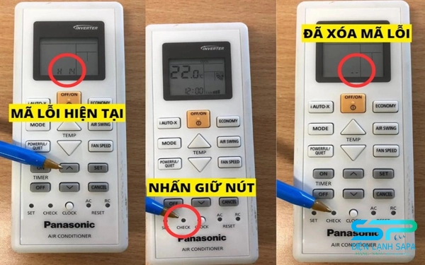 Điện Lạnh Sapa hướng dẫn cách check lỗi điều hòa Panasonic nháy đèn timer