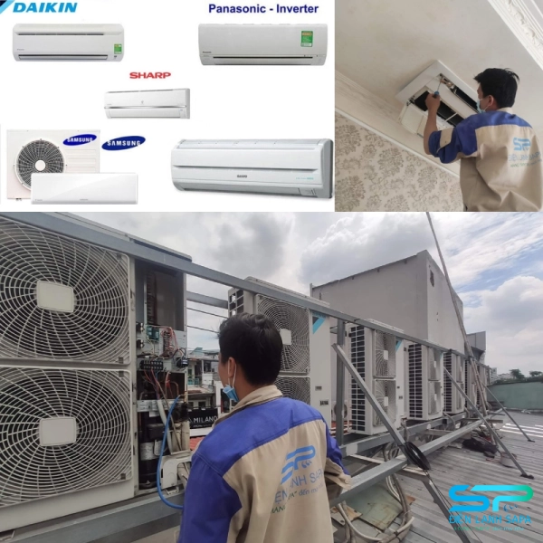 Điện Lạnh SAPA Quận 5 tháo lắp mọi loại máy lạnh từ 1–10HP, mọi thương hiệu, đúng chuẩn kỹ thuật