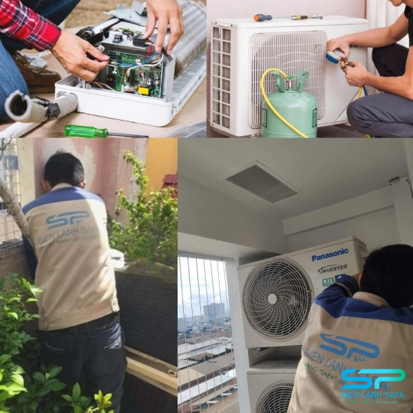 Điện Lạnh SAPA tháo lắp đúng chuẩn, không rò gas, không hỏng bo mạch, máy lạnh chạy ổn định