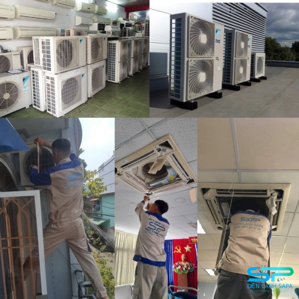 Điện lạnh SAPA thi công tháo lắp máy lạnh chuẩn 7–9 bước, đảm bảo kín gas và hiệu suất làm lạnh