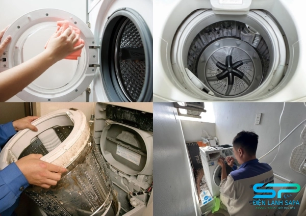 Điện lạnh SAPA vệ sinh máy giặt nhanh gọn, chuyên nghiệp, lịch sự, đặt lịch linh hoạt, không gián đoạn