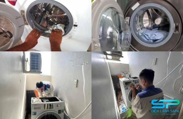 SAPA vệ sinh máy giặt lần đầu cho nhà phố khu Đỗ Xuân Hợp Phước Long quận 9 sạch sâu diệt khuẩn