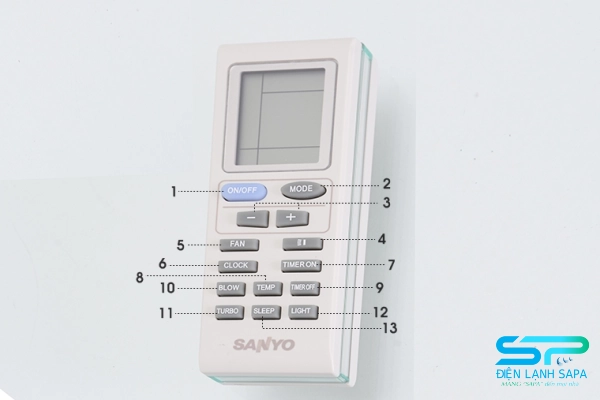Điều khiển của máy lạnh Sanyo