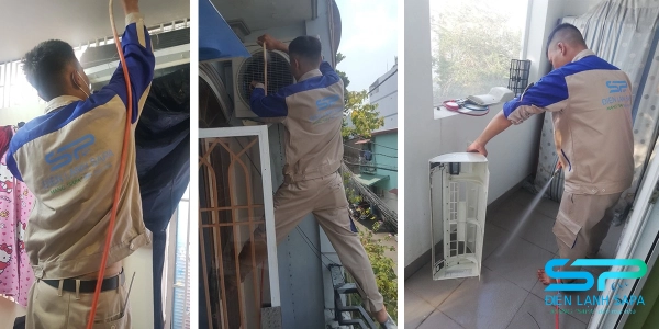 Đội ngũ kỹ thuật viên Điện Lạnh SAPA sửa chữa máy lạnh chuyên nghiệp tại nhà khách hàng