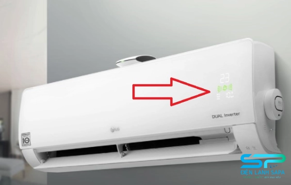 Đối với điều hòa LG có màn hình hiển thị