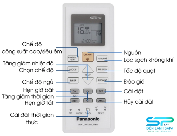Kích hoạt công nghệ Nanoe-G
