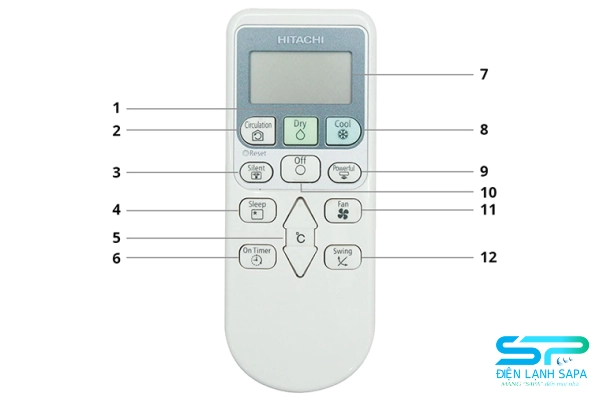 Cách dùng Remote máy lạnh Hitachi tiếng Anh chi tiết, dễ hiểu
