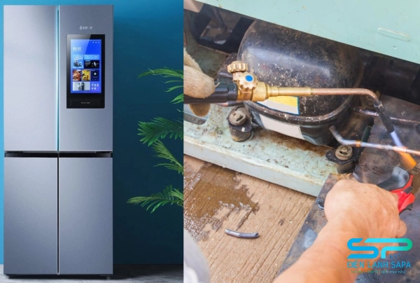 Hút chân không loại bỏ tạp chất, bơm gas đúng loại & dung tích giúp tủ lạnh nhanh lạnh, tiết kiệm điện