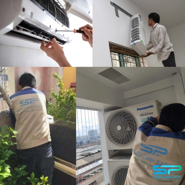 Kỹ thuật viên điện lạnh Sapa tháo dỡ máy lạnh – Rút gas an toàn