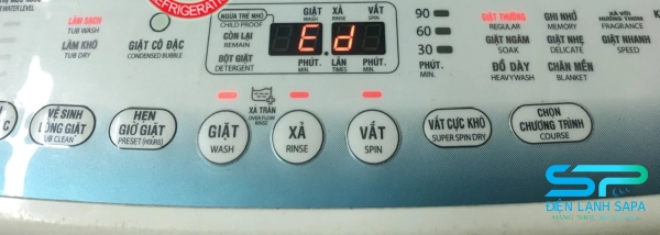 Lỗi ED máy giặt Toshiba xuất phát từ bảng điều khiển gặp sự cố