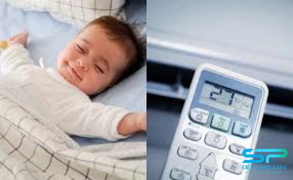 Lưu ý khi cho trẻ sơ sinh nằm điều hòa