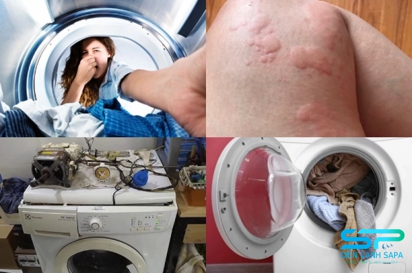 Máy giặt bẩn dễ gây mùi hôi, viêm da, giảm hiệu suất, hư linh kiện và nhanh xuống cấp