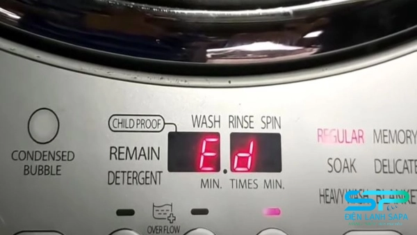 máy giặt Toshiba báo lỗi ED