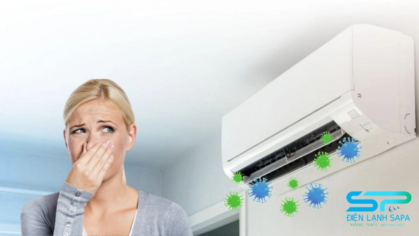 Máy lạnh có mùi hôi khó chịu do bụi bẩn, nấm mốc – cần vệ sinh máy lạnh tại Quận 12