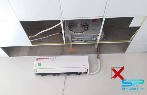 Máy lạnh được lắp đặt không đúng kỹ thuật