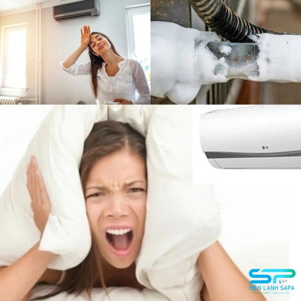 Máy lạnh không mát, đóng tuyết, kêu lạ, mùi gas, tiền điện tăng hoặc dàn nóng yếu