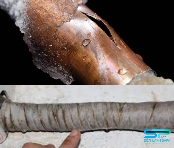 Máy lạnh nhanh hết gas do rò rỉ, ống đồng ăn mòn, không bảo dưỡng hoặc va đập khi lắp đặt