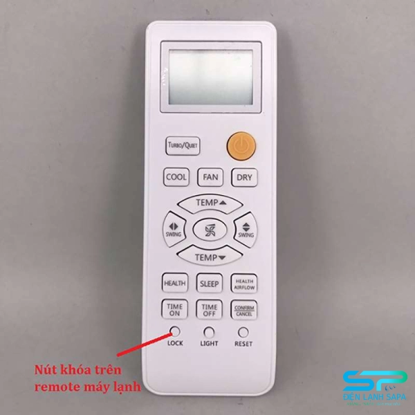 Một trong những nguyên nhân khiến remote máy lạnh bị khóa là vô tình ấn phải nút LOCK
