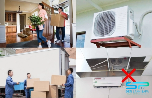 Nhiều lý do cần di dời máy lạnh: sửa nhà, đổi nội thất, an toàn, chuyển chỗ ở