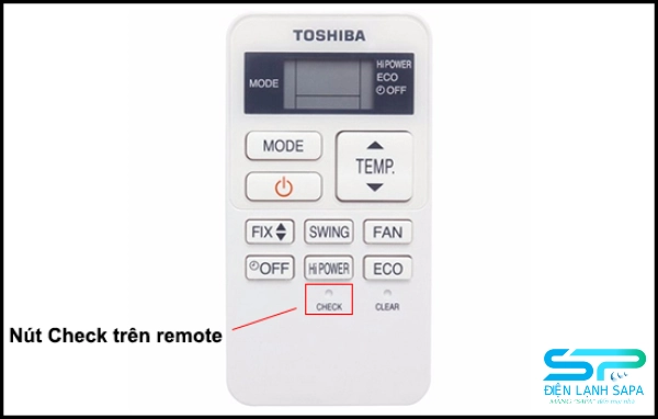Nút check trên remote