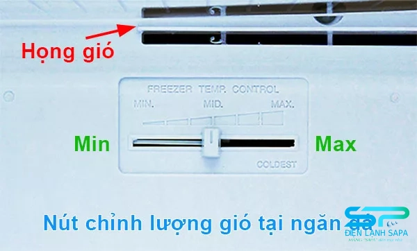 Nút điều chỉnh lượng gió