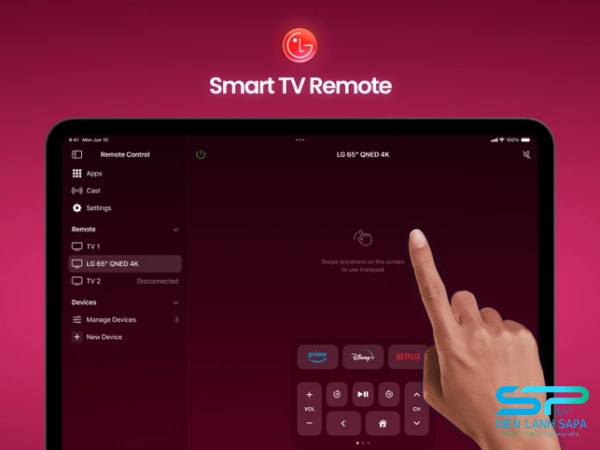 Phần mềm Smart TV Remote Control for IOS