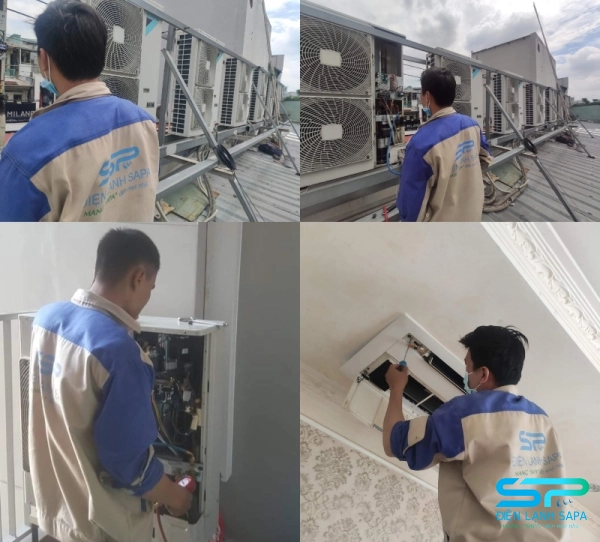 Quá trình sửa chữa máy lạnh của điện lạnh Sapa