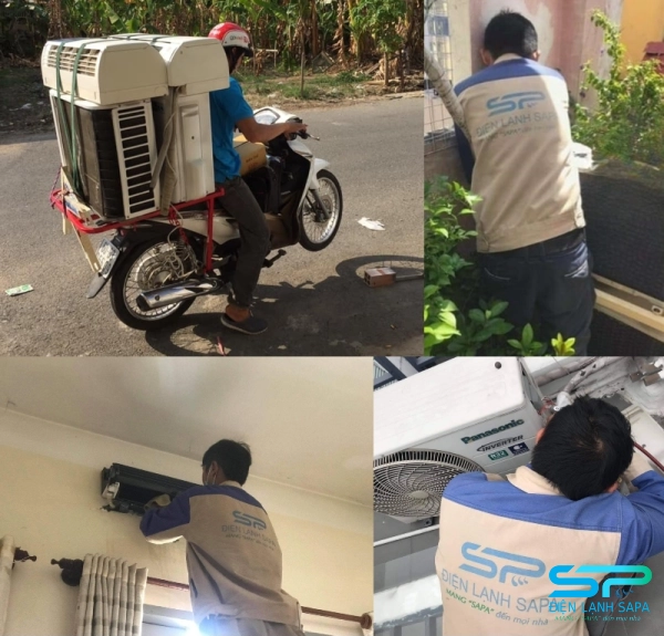 Sau khi chốt giá, kỹ thuật SAPA di dời máy lạnh chuyên nghiệp, đảm bảo an toàn và chuẩn kỹ thuật.