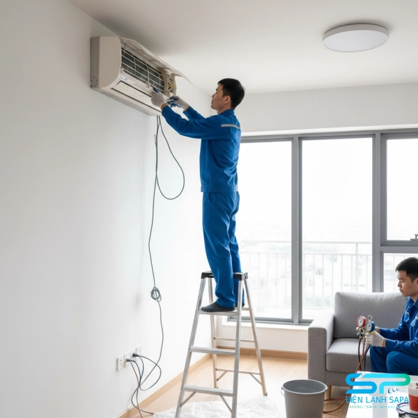 Tháo dàn lạnh máy lạnh đúng kỹ thuật, khóa gas an toàn