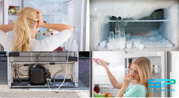 Tủ lạnh cần bơm gas khi làm lạnh yếu, ngăn đá không đông, block chạy liên tục hoặc rò rỉ gas