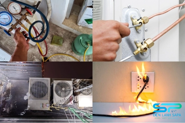 Tự tháo lắp máy lạnh dễ gây rò gas, hư ống, chập điện, giảm tuổi thọ, nên thuê thợ chuyên nghiệp