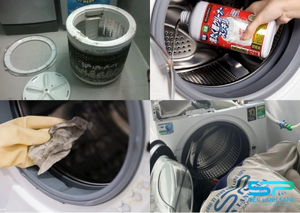 Vệ sinh kỹ từng chi tiết máy giặt, loại bỏ cặn bẩn, nấm mốc, vi khuẩn và mùi hôi tích tụ lâu ngày