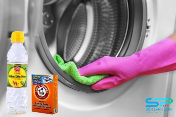 Vệ sinh máy giặt bằng baking soda và giấm đơn giản tại nhà