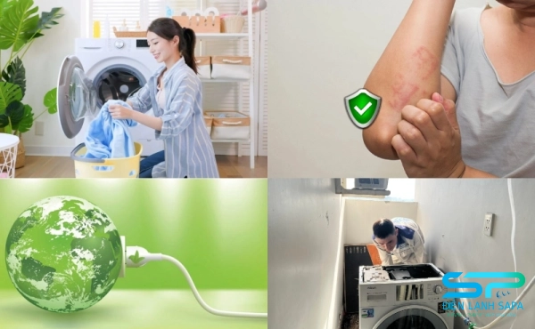 Vệ sinh máy giặt định kỳ giúp giặt sạch, bảo vệ sức khỏe, tiết kiệm chi phí và kéo dài tuổi thọ