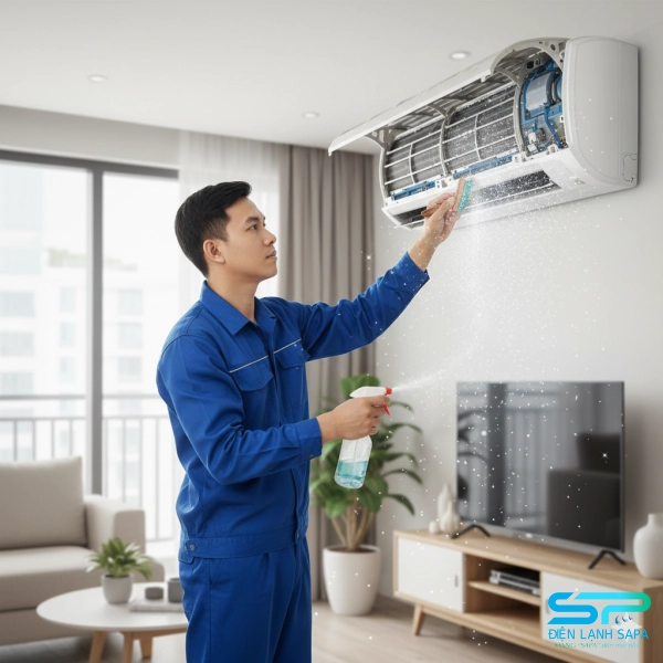 vệ sinh máy lạnh để tiết kiệm điện năng