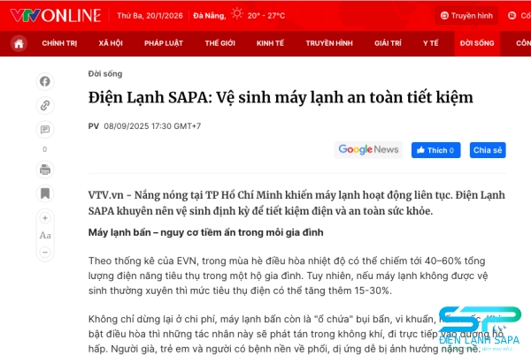 VTV cảnh báo nguy cơ sức khỏe từ máy lạnh không được vệ sinh định kỳ