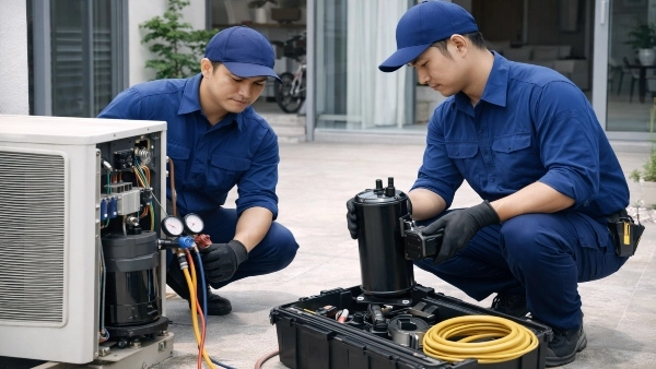 Sửa chữa – thay block máy lạnh cho khách hàng dân dụng