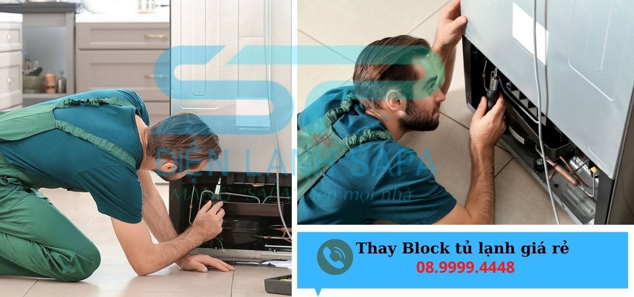 liên hệ thay block tủ lạnh tại nhà