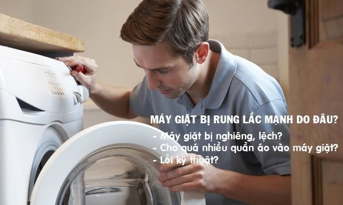 Sửa Máy Giặt Rung Lắc Mạnh Kêu To Bất Thường Ngay Tại Nhà