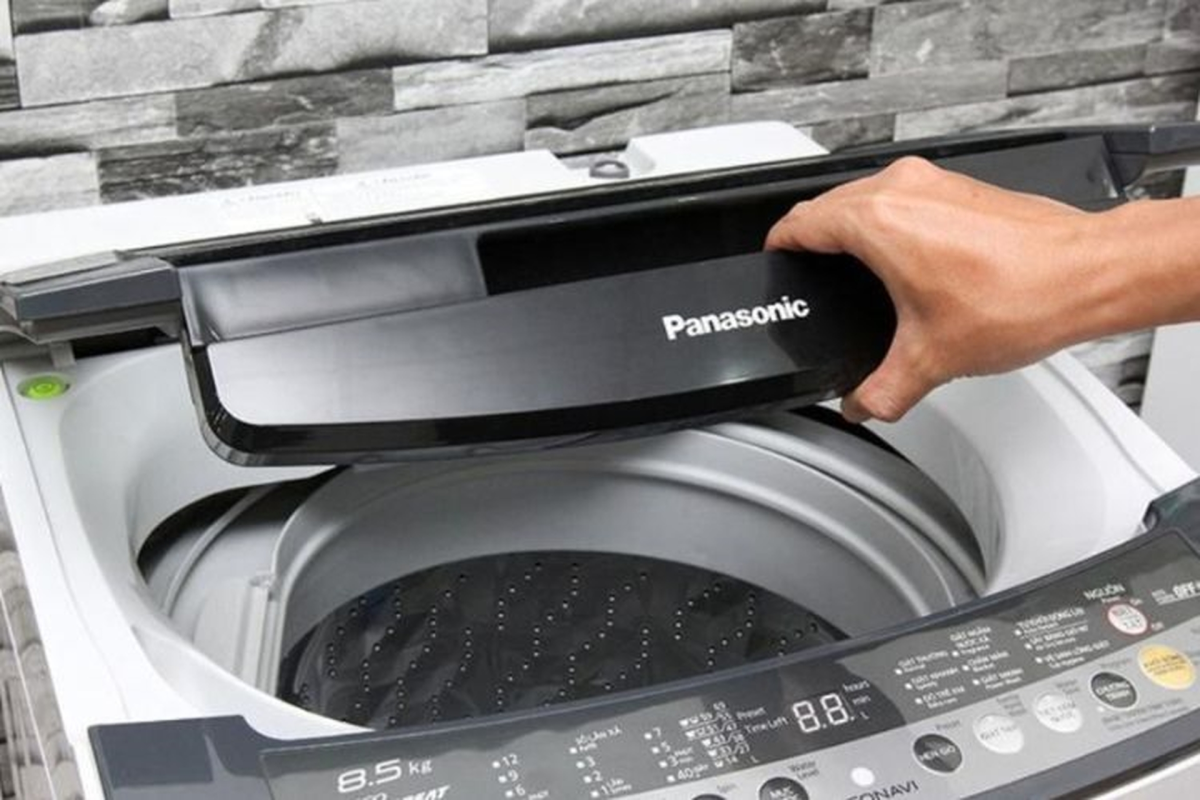 Cách vệ sinh máy giặt Panasonic cửa đứng